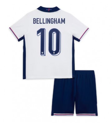 England Jude Bellingham #10 Hjemmebanesæt Børn EM 2024 Kort ærmer (+ korte bukser)